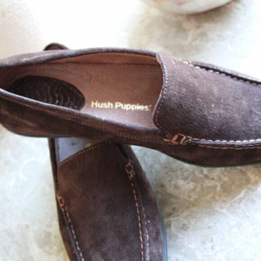 Hush puppies shoes size 5.5 Brown Suede  Like new!